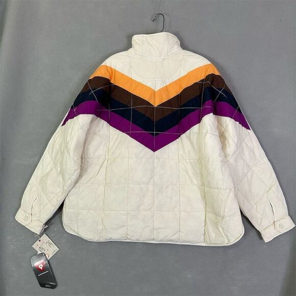 FP Movement x Hatch Puffer Jacket Women Maternity Sz Medium Ivory NEW $248 - Picture 2 of 16